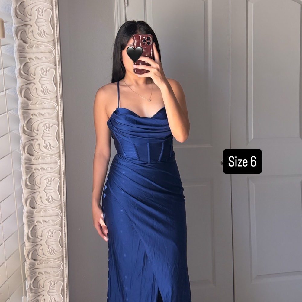 Elegant Blue Evening Dress